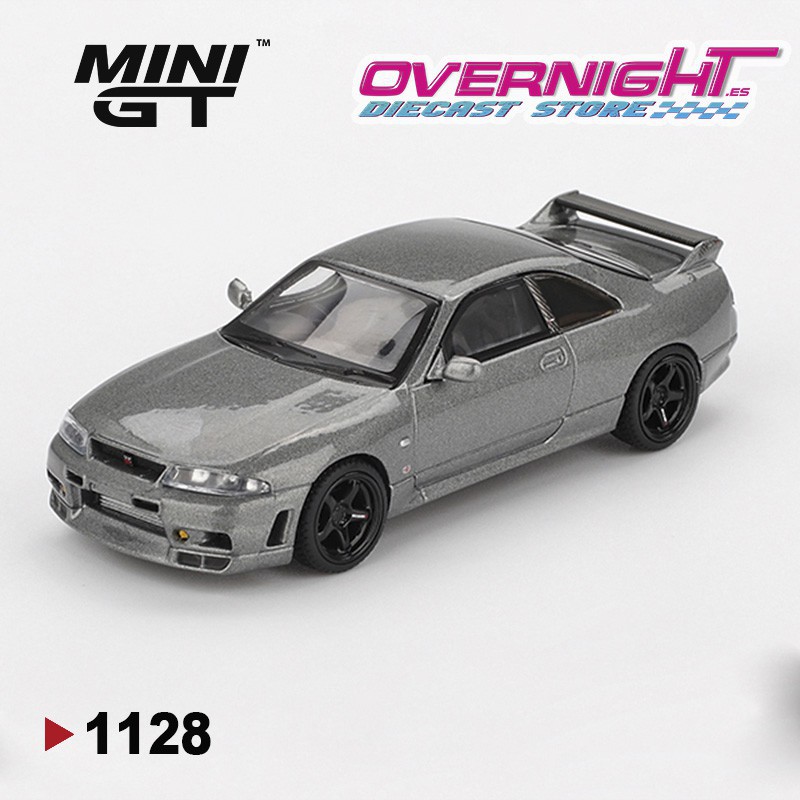Mini GT Nissan Gtr (R33) Nismo Bcnr33 Crs Dark Metal Gray 1993 Escala 1/64 MGT01128-R