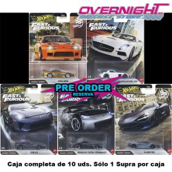 - PREORDER - Hot Wheels Premium Fast and Furious 25th Mix R – caja completa 10 - Supra Spectraflame Escala 1/64 HNW46-979R-10