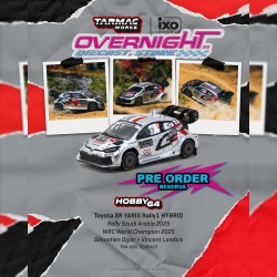 - PREORDER - Tarmac Works Toyota Yaris Gr Rally1 Hybrid Sébastien Ogier Rally Saudi Arabia 2025  - Escala 1/64 T64-085-25RSA17