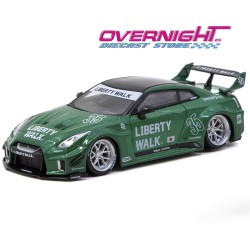 - PREORDER - Tarmac Works Nissan GT-R (R35) Lb Super Silhouette Emerald Green 2026 - Escala 1/64 T64-105-EG