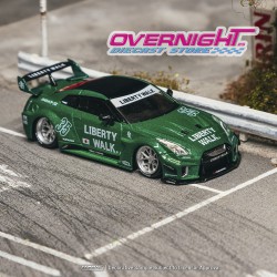 - PREORDER - Tarmac Works Nissan GT-R (R35) Lb Super Silhouette Emerald Green 2026 - Escala 1/64 T64-105-EG