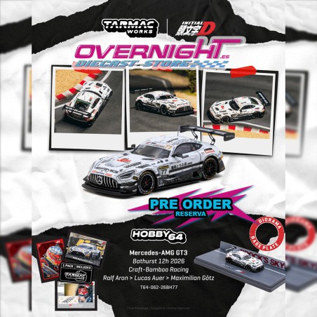- PREORDER - Mercedes-Benz Amg GT GT3 Craft-Bamboo Racing Bathurst 12h 2026 - Escala 1/64 T64-062-26BH77