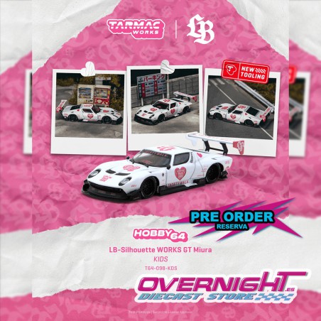 - PREORDER - Tarmac Works Lamborghini Miura Lb-Silhouette Works Kids 2026 - Escala 1/64 T64-098-KDS