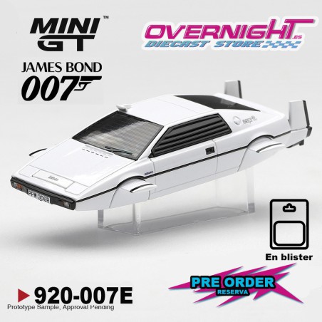 - PREORDER -  Mini GT Lotus Esprit S1 La espía que me amó 1977 - Blister  - Escala 1/64 - MGT00920-007E