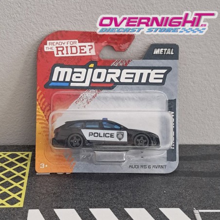 Majorette Audi RS 6 Avant Police Ride Now - escala 1/64
