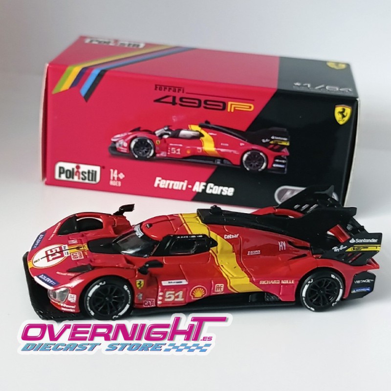 Polistil Ferrari 499P n51 24h Le Mans 2023 Winner Pier Guidi - Calado - Giovinazzi - Escala 1/64 64FE02071