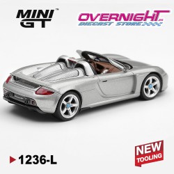 - PREORDER - Mini GT Porsche Carrera Gt Silver Metallic 2006 - Escala 1/64 - MGT01236-L