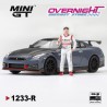 - PREORDER - Mini GT Nissan GTR R35 Nismo Tsukuba Production Car Lap Record Y Figura Matsuda - Escala 1/64 - MGT01333-R