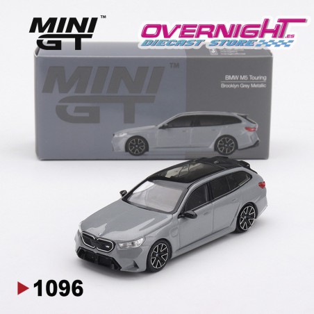 Mini GT BMW M5 (G99) Touring Brooklyn Grey Metallic coche a escala 1/64 MGT01096-L