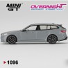 Mini GT BMW M5 (G99) Touring Brooklyn Grey Metallic coche a escala 1/64 MGT01096-L