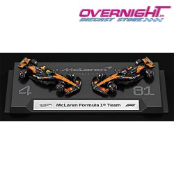 Hot Wheels Premium Formula 1 2025 McLaren pack de 2 n81 Piastri y n4 Norris Escala 1/64 JMM91