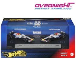 Hot Wheels Premium Formula 1 2025 Racing Bulls pack de 2 n6 Hadjar y n30 Lawson Escala 1/64 JMM94