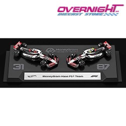 Hot Wheels Premium Formula 1 2025 Haas n31 Ocon y n87 Bearman Escala 1/64 JMM97