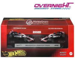 Hot Wheels Premium Formula 1 2025 Haas n31 Ocon y n87 Bearman Escala 1/64 JMM97