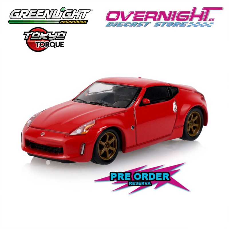 - PREORDER - Greenlight Nissan 370Z Coupe Red 2019 - Serie 10 Tokyo Torque  - Escala 1/64 235110-A