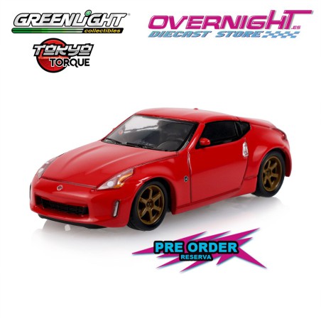 - PREORDER - Greenlight Nissan 370Z Coupe Red 2019 - Serie 10 Tokyo Torque  - Escala 1/64 235110-A