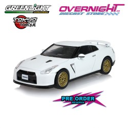 - PREORDER - Greenlight Nissan GTR R35 Pearl White With Customs Wheels 2024 - Serie 10 Tokyo Torque - Escala 1/64 235110-D