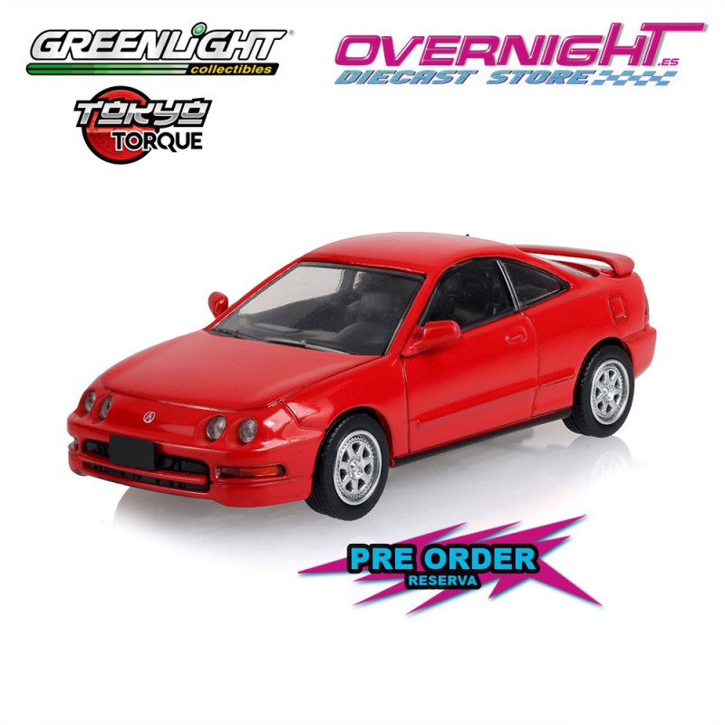 - PREORDER - Greenlight Acura Integra GS-R Milano Red With Customs Wheels 1994 - Serie 10 Tokyo Torque - Escala 1/64 235110-E