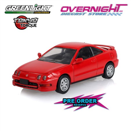 - PREORDER - Greenlight Acura Integra GS-R Milano Red With Customs Wheels 1994 - Serie 10 Tokyo Torque - Escala 1/64 235110-E