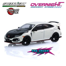 - PREORDER - Greenlight Honda Civic Type R Championship White 2018 - Serie 10 Tokyo Torque - Escala 1/64 235110-F