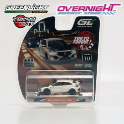 - PREORDER - Greenlight Honda Civic Type R Championship White 2018 - Serie 10 Tokyo Torque - Escala 1/64 235110-F