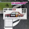 Kaido House Datsun 510 Pro Street Sk510 – Rojo y negro - Mini GT escala 1/64