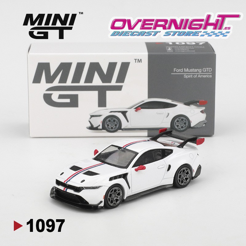Mini GT Ford Mustang Gtd Spirit Of America 2025 Escala 1/64 MGT01097-L