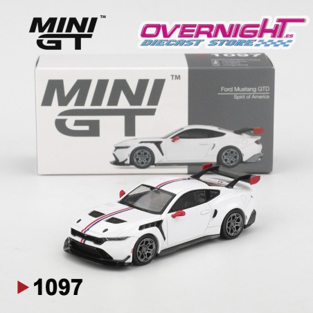 Mini GT Ford Mustang Gtd Spirit Of America 2025 Escala 1/64 MGT01097-L