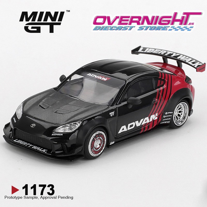 Mini GT Toyota Gr86 Lb Nation Advan Black 2025 Escala 1/64 MGT01173-R
