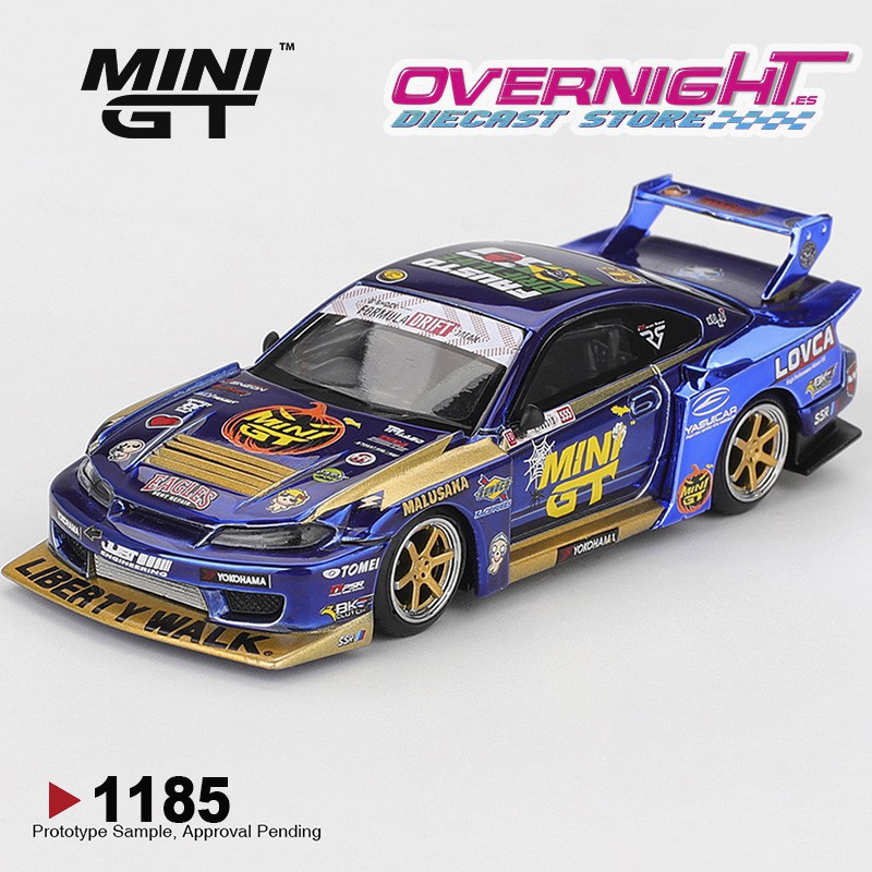 Mini GT Nissan Silvia S15 Lb-Super Silhouette N555 Team Liberty Walk Formula Drift 2025 Escala 1/64 MGT01185-R