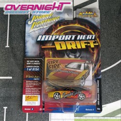 Nissan 240sx Import Heat Drift – Smoke shows – Amarillo y rojo Johnny Lightning 1/64