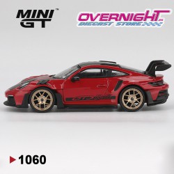 Mini GT Porsche 911 992 GT3 RS Guards Red Weissach Package - Escala 1/64 MGT01060L
