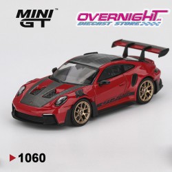 Mini GT Porsche 911 992 GT3 RS Guards Red Weissach Package - Escala 1/64 MGT01060L