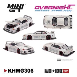 - PREORDER - Mini GT Kaido House Nissan Skyline GTR (R32) Seri V1 1989 - Escala 1/64 - KHMG306