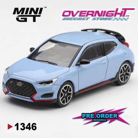 - PREORDER - Hyundai Veloster N Performance Blue - Escala 1/64 - MGT01346-L