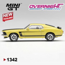 - PREORDER - Mini GT Ford Mustang Boss 302 Bright Yellow 1969 - Escala 1/64 - MGT01342-L