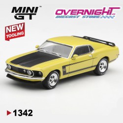 - PREORDER - Mini GT Ford Mustang Boss 302 Bright Yellow 1969 - Escala 1/64 - MGT01342-L