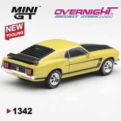 - PREORDER - Mini GT Ford Mustang Boss 302 Bright Yellow 1969 - Escala 1/64 - MGT01342-L