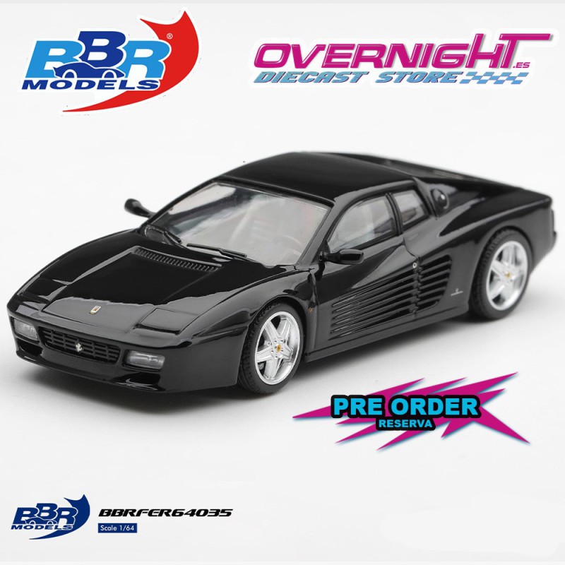 - PREORDER - BBR Ferrari 512 TR Nero 1992 - Escala 1/64 - BBRFER64035