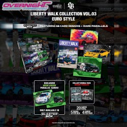 -PREORDER - Tarmac Works Tarmac Cards Liberty Walk Collection Vol.03 Euro Style Blaster Box - Caja - TC-LBC-B03