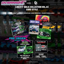 -PREORDER - Tarmac Works Tarmac Cards Liberty Walk Collection Vol.03 Euro Style Blaster Box - Caja - TC-LBC-B03