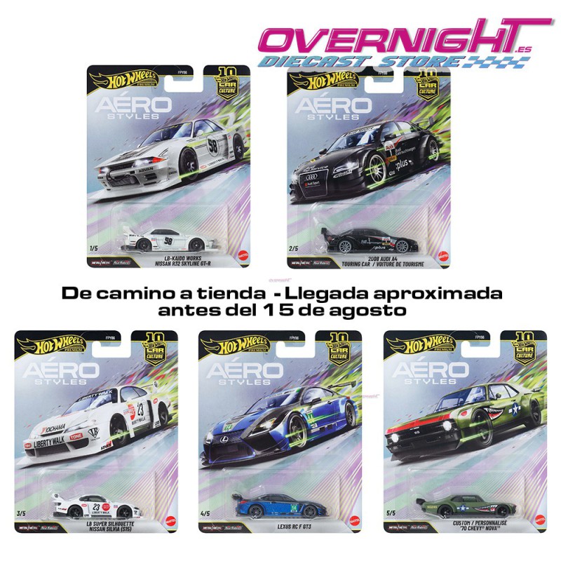 Hot Wheels Premium Aerostyles pack 5 coches Escala 1/64 FPY86-976U