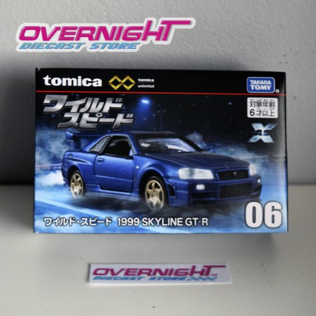 Nissan Skyline GTR R34 Fast and Furious Tomica Premium Unlimited