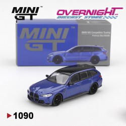 Mini GT BMW M3 Competition Touring Portimao Blue Metallic Escala 1/64 MGT01090-L