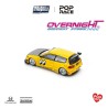 Pop Race Enigma Exclusive Pandem Civic EG6 v1.5 MOONEYES amarillo Escala 1/64 PRE010