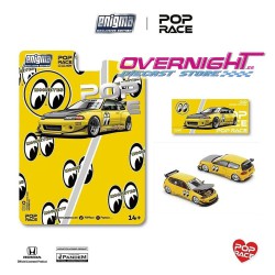 Pop Race Enigma Exclusive Pandem Civic EG6 v1.5 MOONEYES amarillo Escala 1/64 PRE010