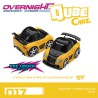 - PREORDER - Mini GT Qube Carz Mazda Rx-7 (Fd) Veilside Fortune7 Yellow 1995 n17 Blister QZ01003-BL