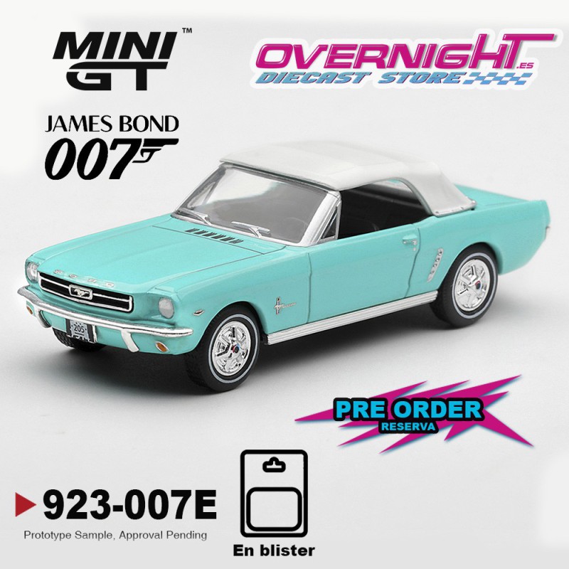 - PREORDER -  Mini GT Ford Mustang Convertible Thunderball - Blister español - Escala 1/64 - MGT00923-007S