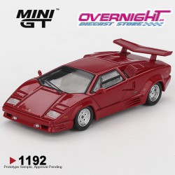 Mini GT Lamborghini Countach 25th Anniversary Red 1988 Escala 1/64 MGT01192-L