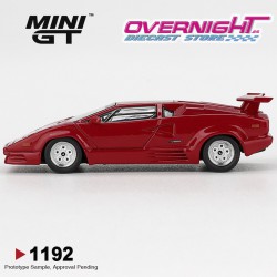 Mini GT Lamborghini Countach 25th Anniversary Red 1988 Escala 1/64 MGT01192-L